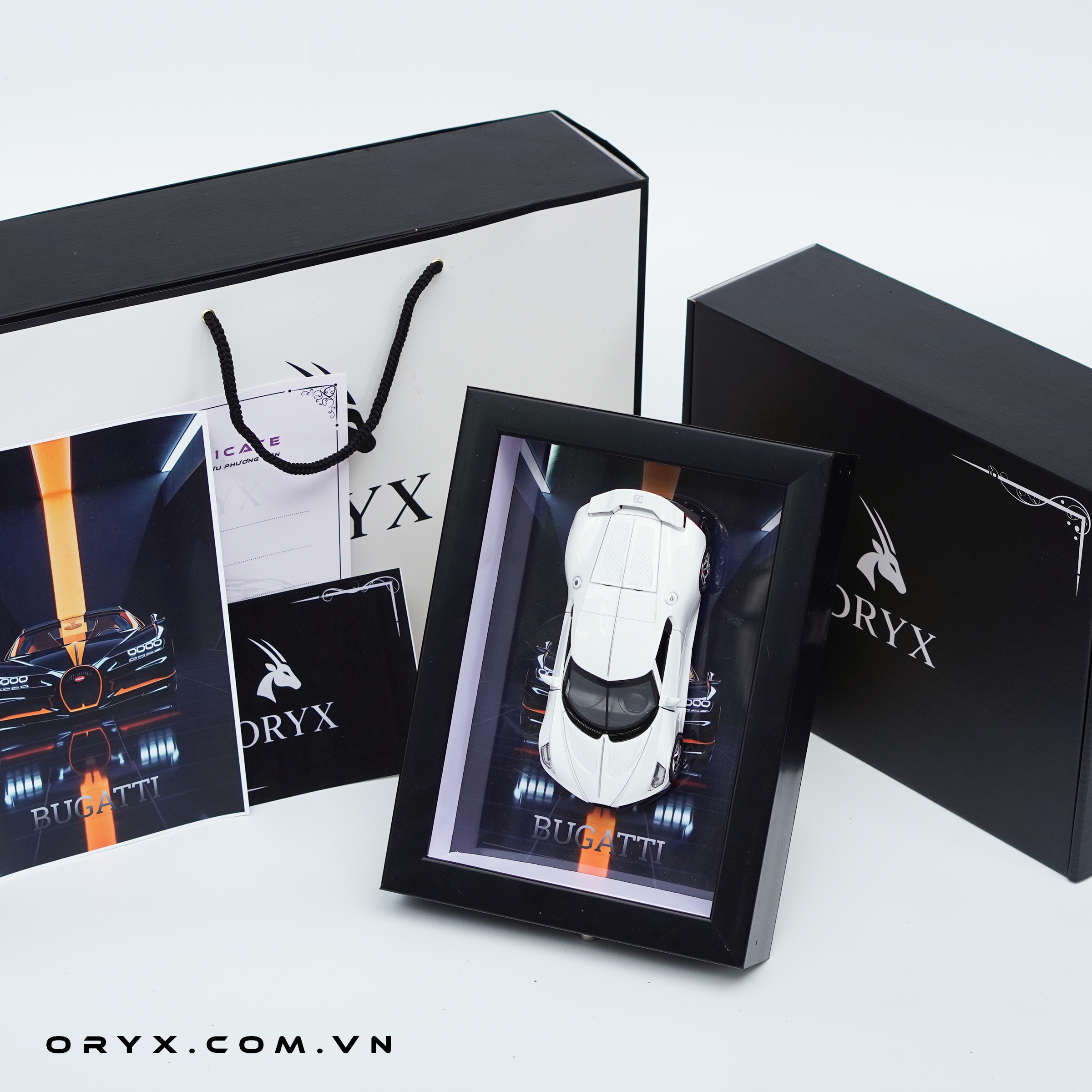 Bugatti La Voiture Noire trắng 3d