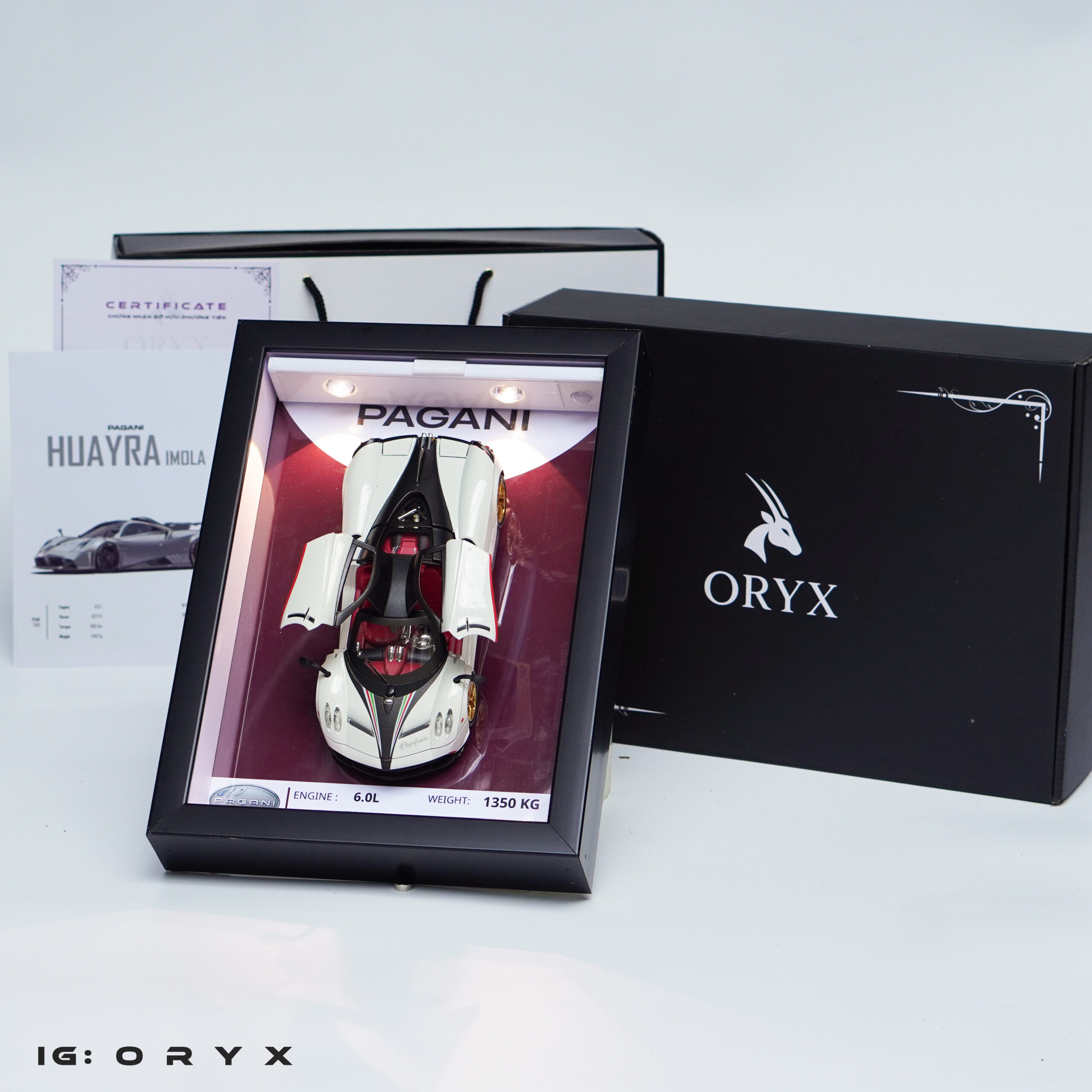 pagani huayra trắng 3d 2