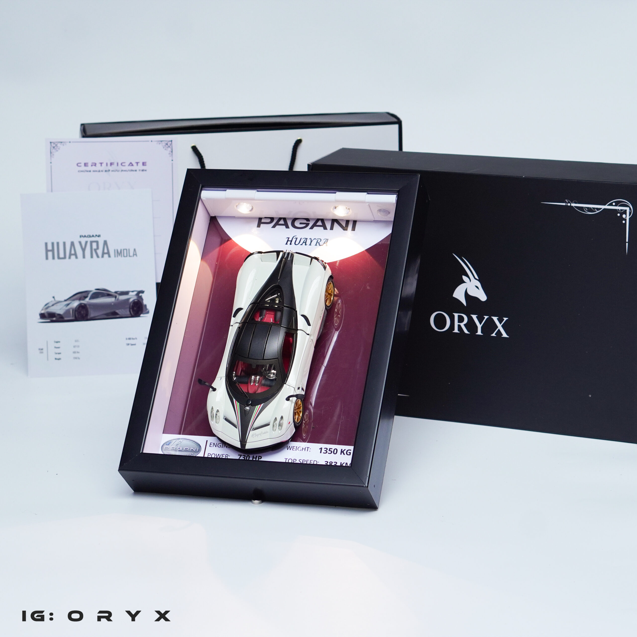 pagani huayra trắng 3d